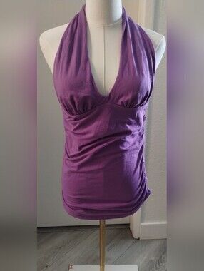 Bra Tops Purple Halter Tank Top - Women